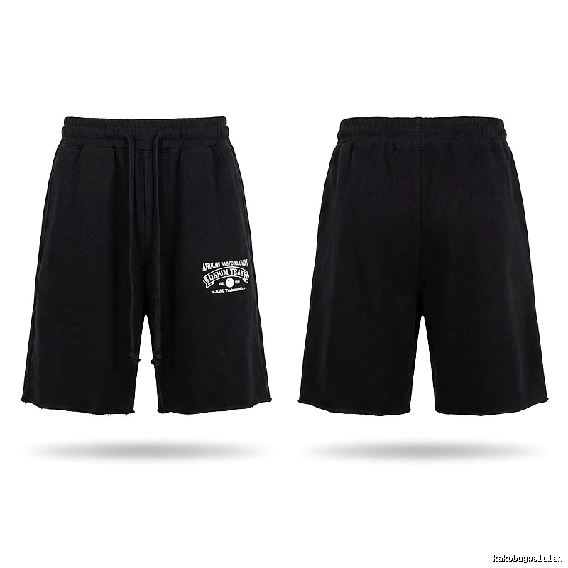 American casual black shorts of DENIM TEARS