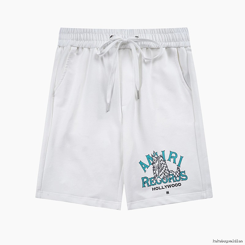 Amiri Statement Logo shorts Black Casual Amiri for Easy Pairing
