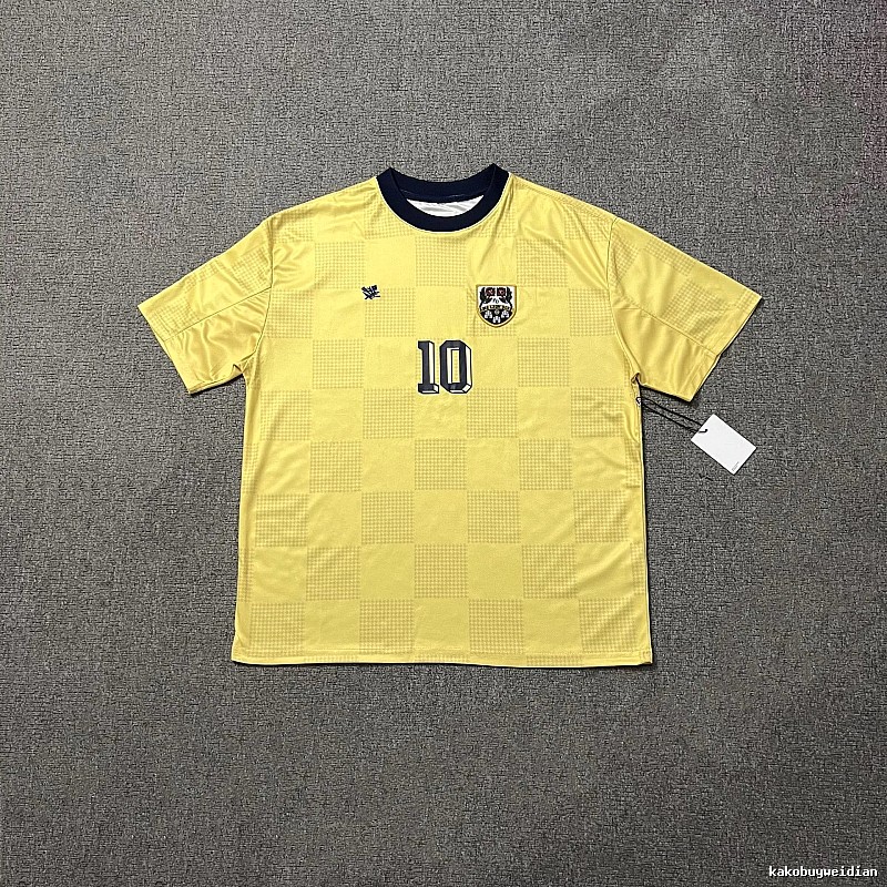Argentina Classic Messi #10 soccer jersey Yellow Argentina Football for Daily Styling