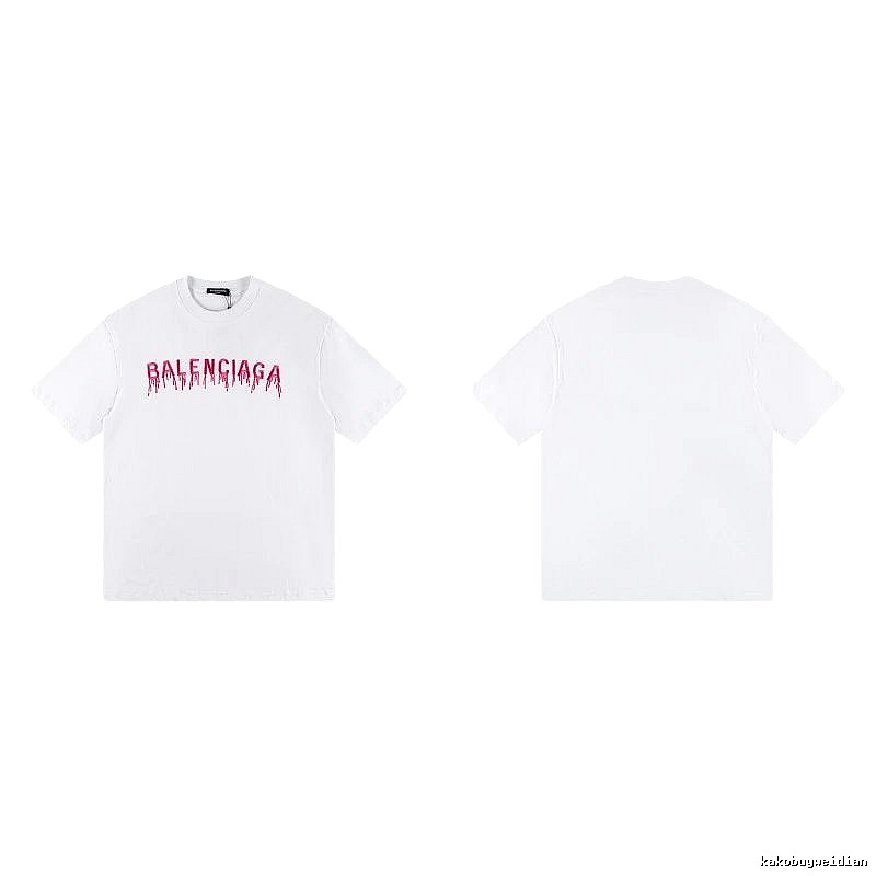 Balenciaga Blood Drop Collection Street Style White T-Shirt