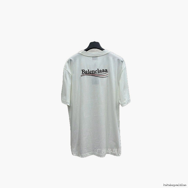 Balenciaga minimalist style white T-shirt