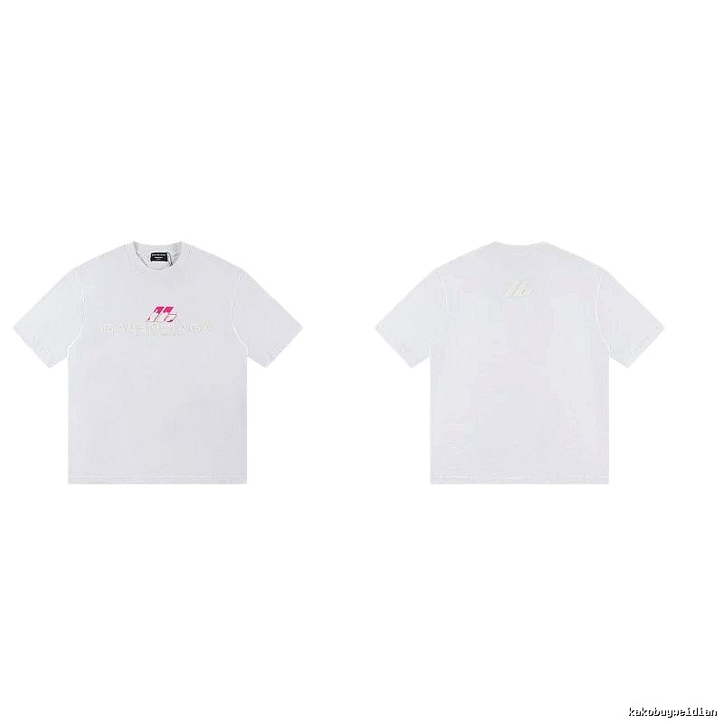 Balenciaga Printed Streetwear-style White T-Shirt