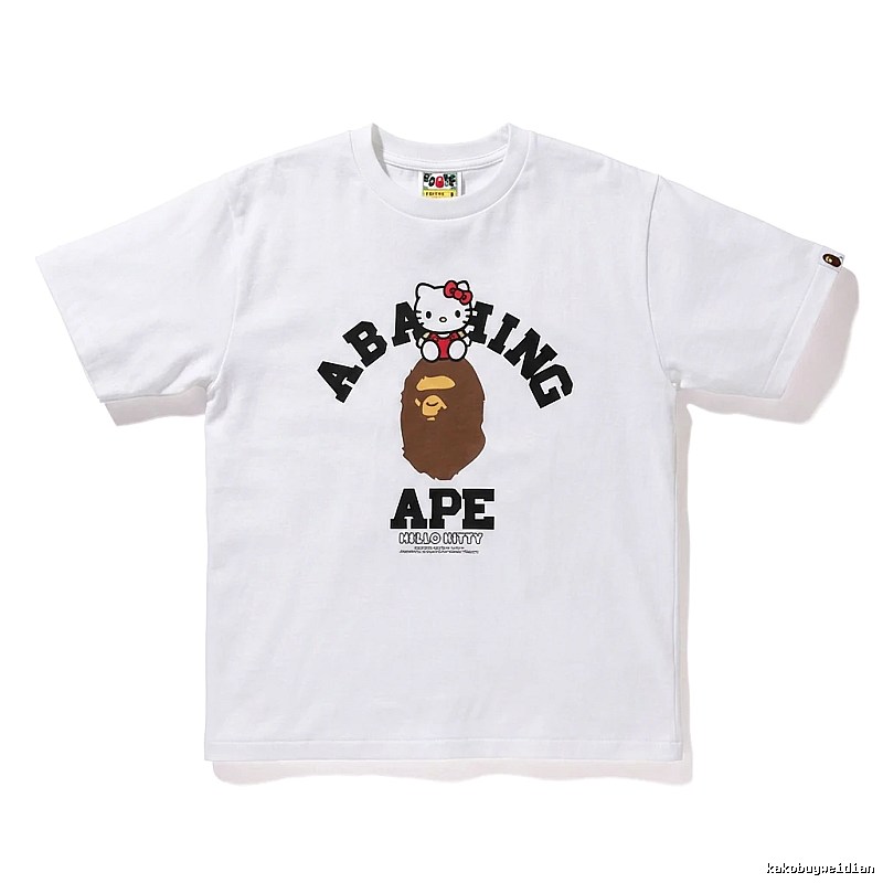 Bape Co-branded Cartoon White T-shirt
