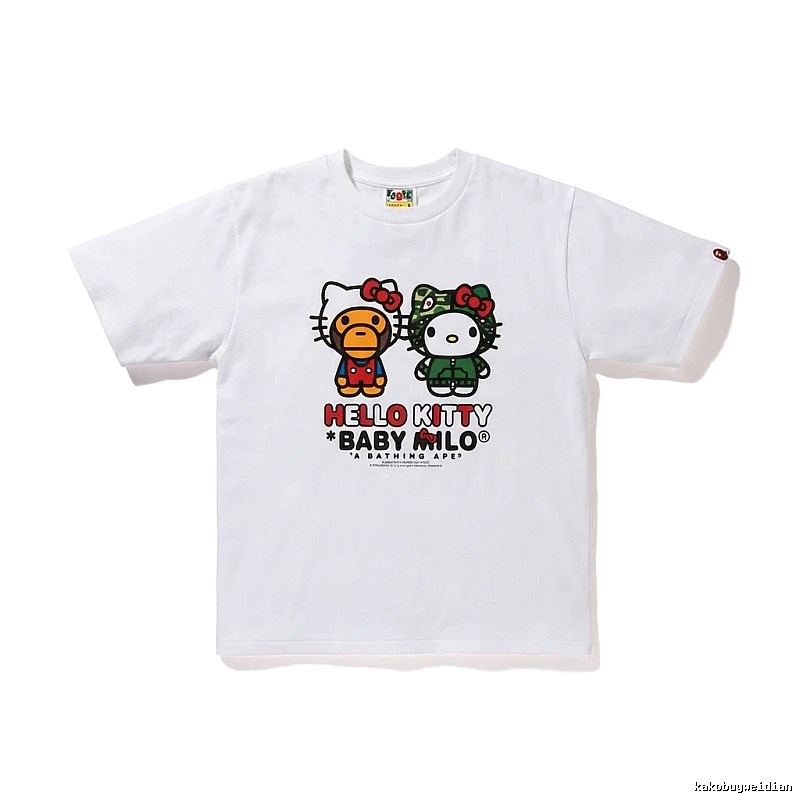 Bape Co-branded Cartoon White T-shirt