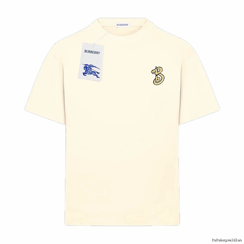 BURBERRY Classic and Simple Style Beige T-shirt