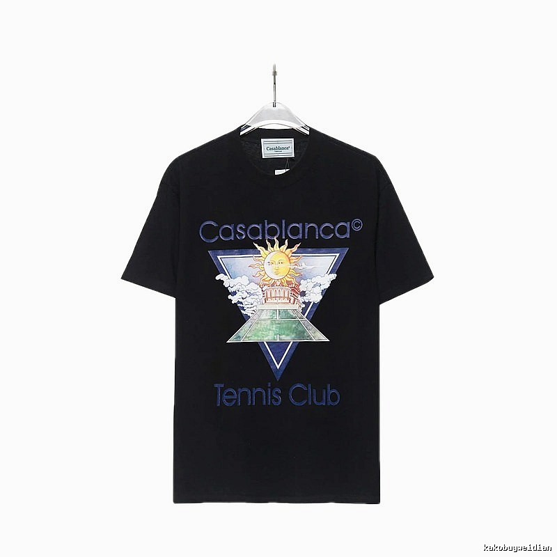Casablanca retro style black T-shirt
