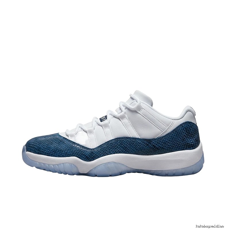 Classic Blue and White Jordan 11 Sneakers