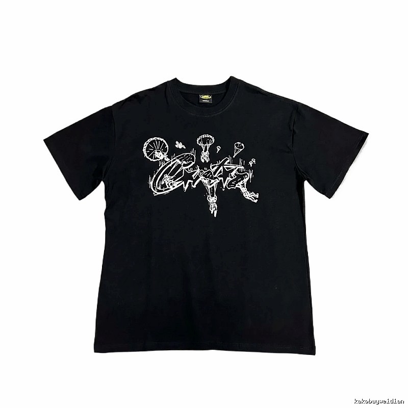 Corteiz Graffiti Style Black T-shirt
