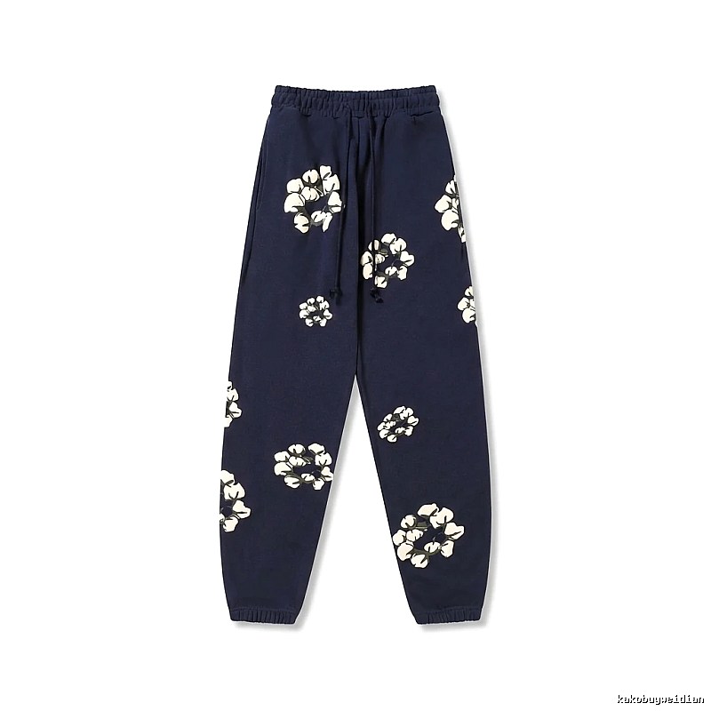 DENIM TEARS Floral Deep Blue Sweatpants