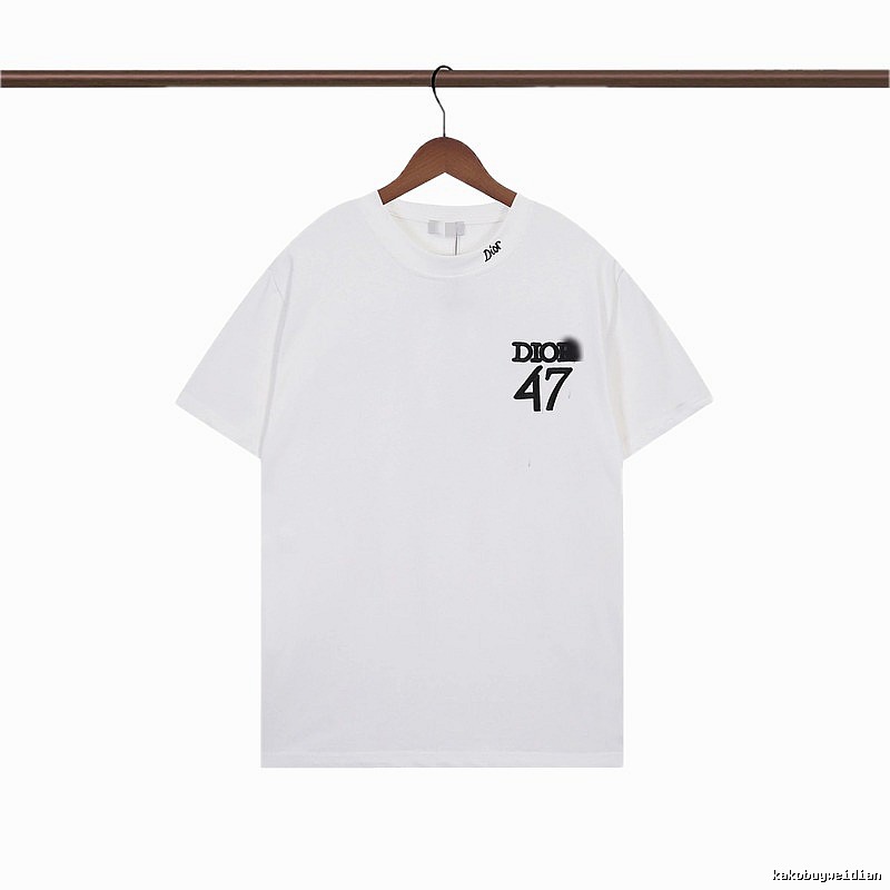 Dior 47 Collection Minimalist Style White T-Shirt
