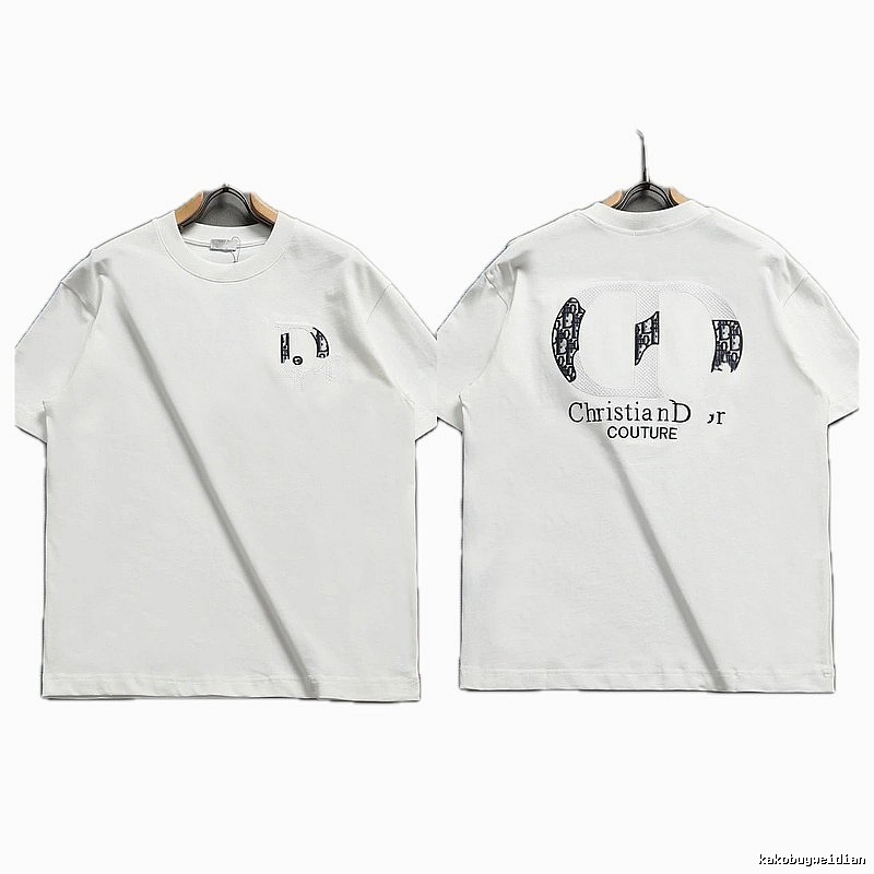 Dior Couture Monogram-style White Short-sleeve T-shirt