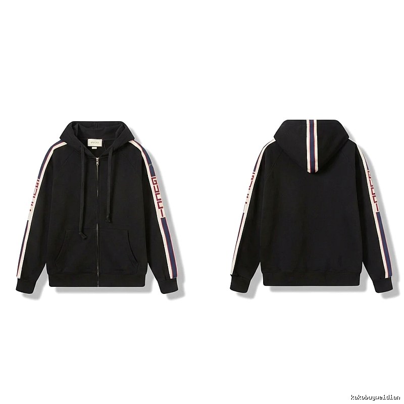 Gucci striped fashionable black sweatshirt