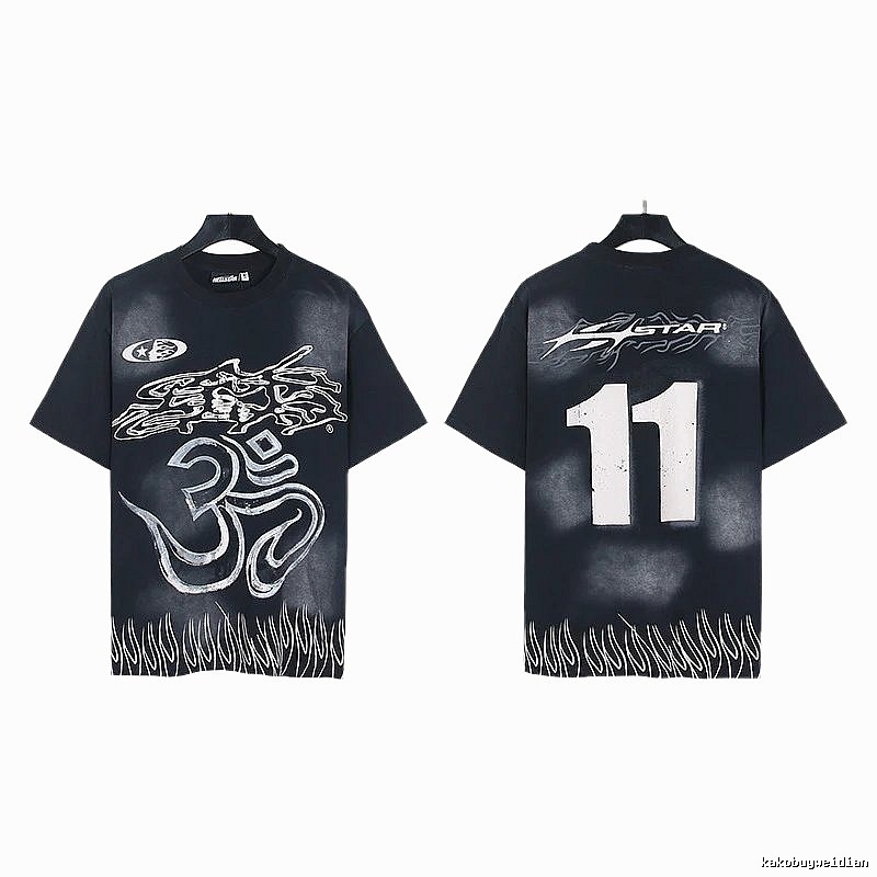 Hellstar No.11 Printed Street Style Black T-Shirt