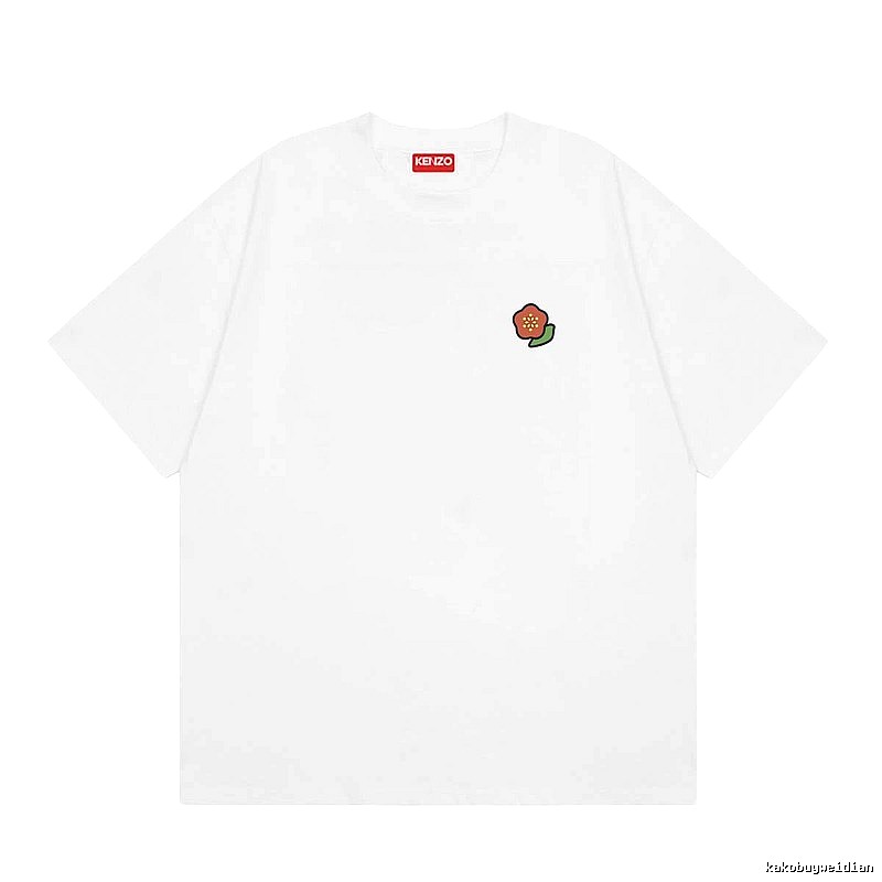 KENZO Crabapple Blossom Casual Style White Short Sleeve T-shirt