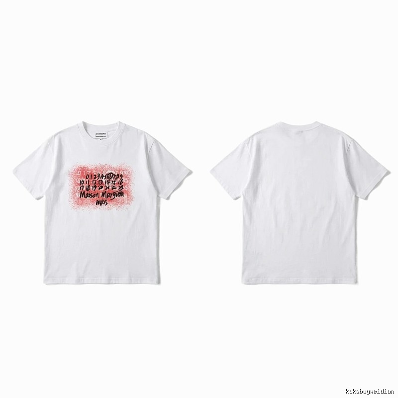 Maison Margiela white T-shirt with digital print