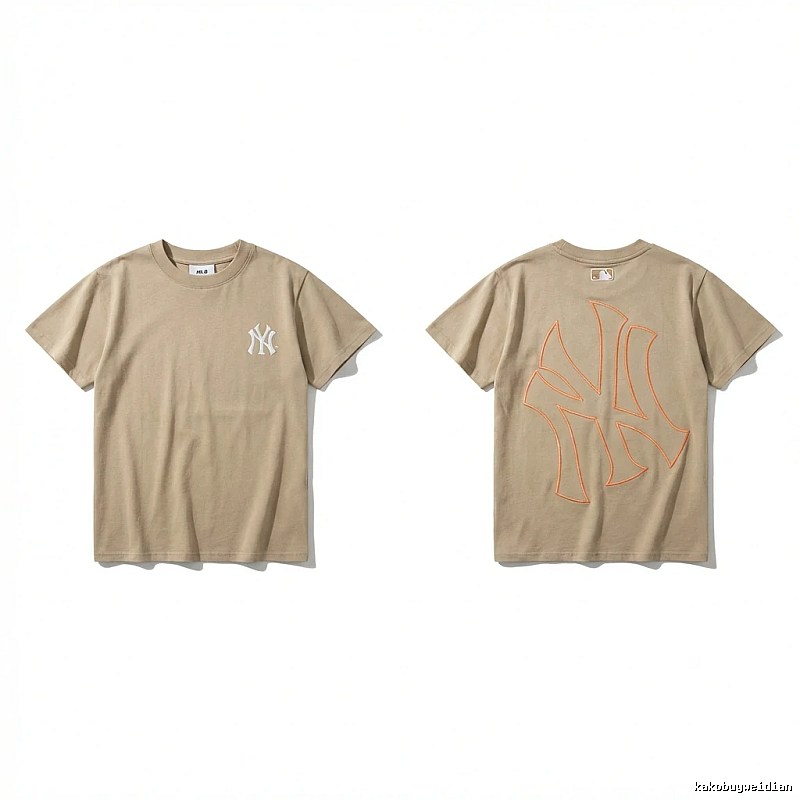 MLB retro style khaki T-shirt