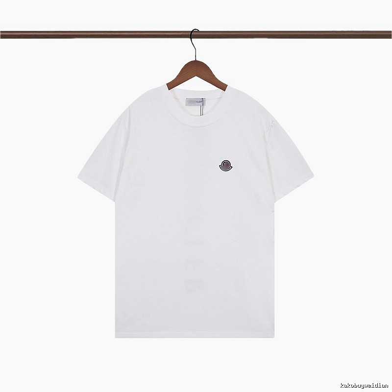 Moncler Classic Minimalist Style White Short-sleeve T-shirt