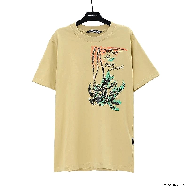 Palm Angels Classic Logo T-shirt White Palm Tree with Travel-Friendly Style