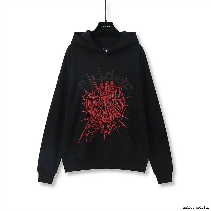 Sp5der cobweb - style black sweatshirt