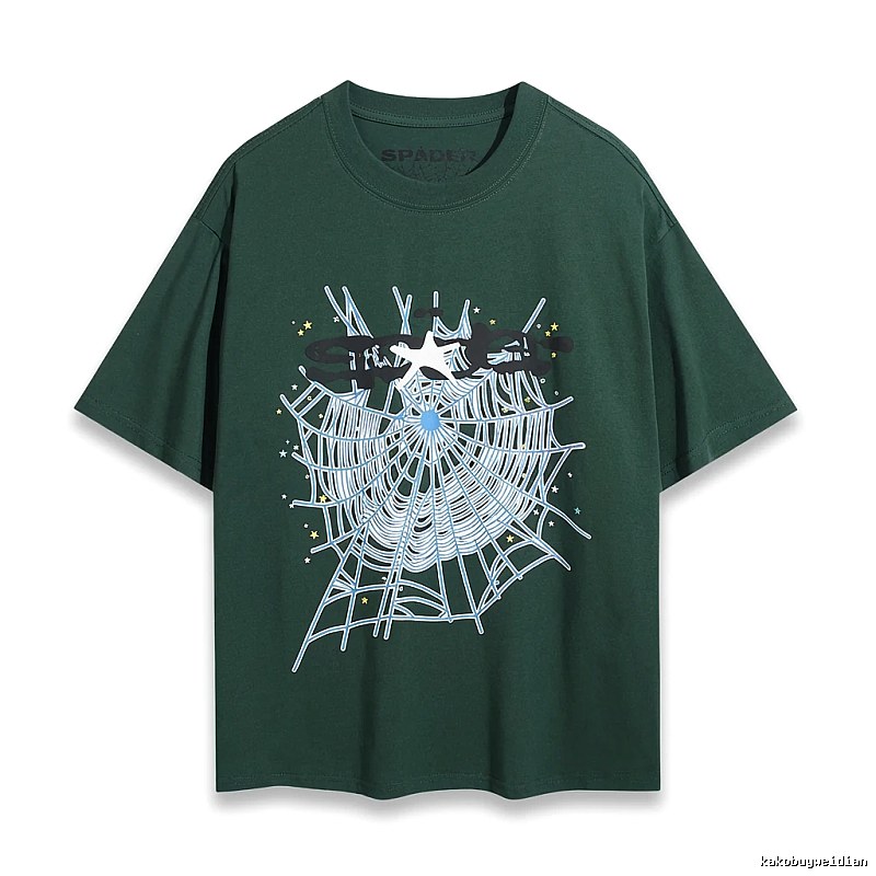 Sp5der Spider Web Print Short-Sleeve T-Shirt