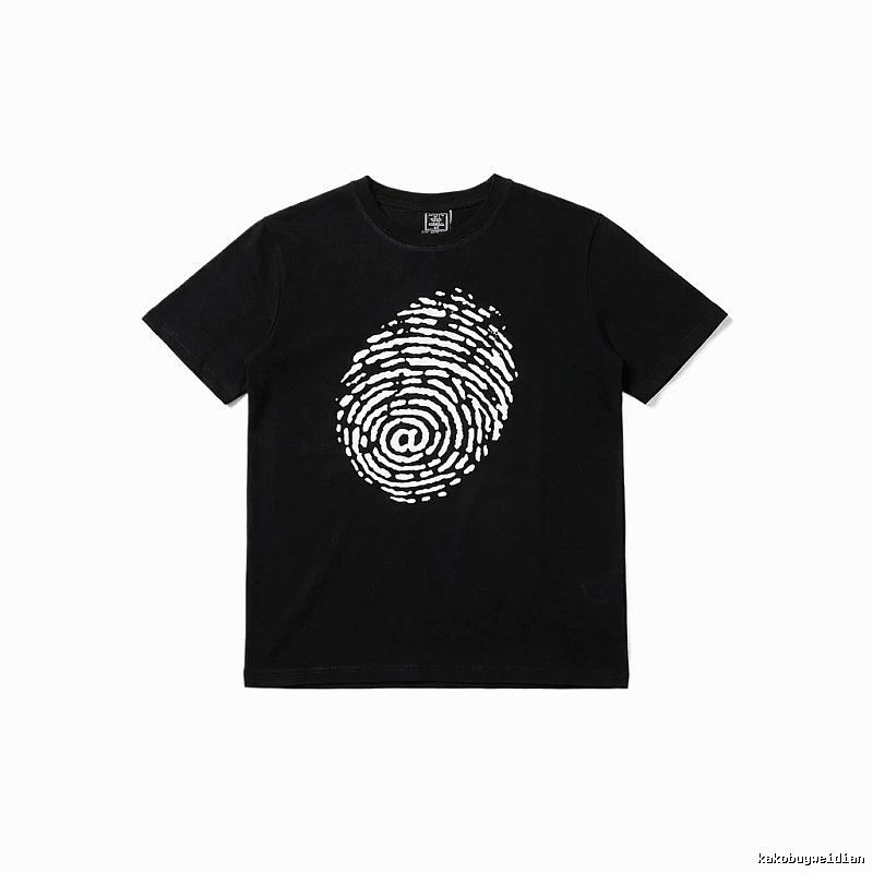 ADWYSD Fingerprint Trendy Black T-shirt