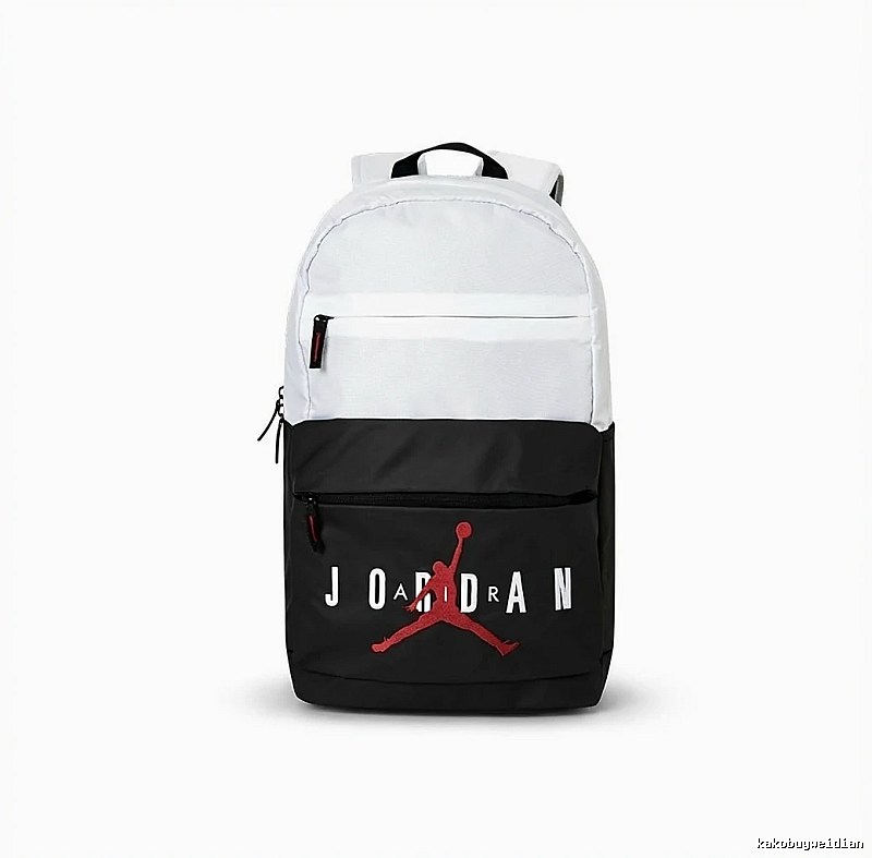 AIR JORDAN Black and White Sports Backpack
