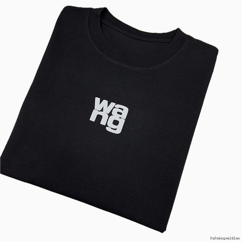 Alexander Wang Logo Street Style Black T-shirt