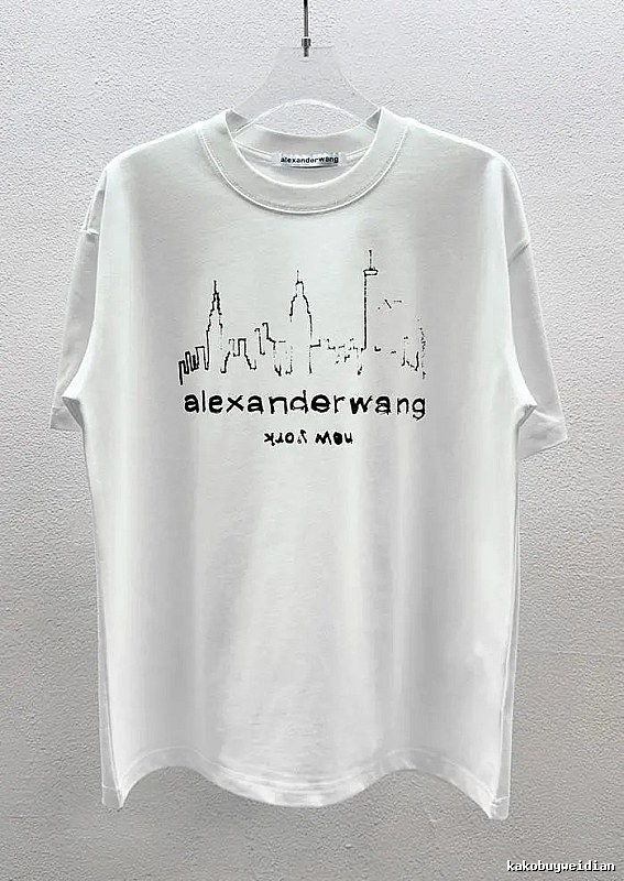 Alexander Wang Skyline Street Style White T-Shirt