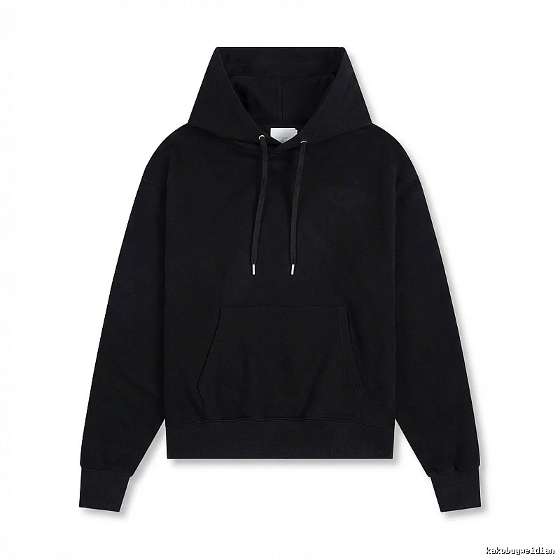 AMI Basic Style Simple Black Hoodie