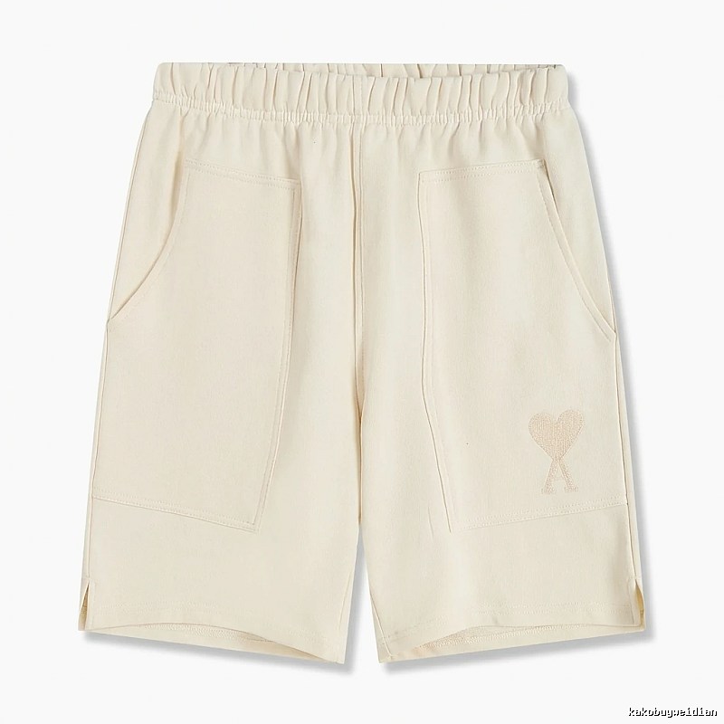 AMI Embroidered Love Casual Shorts