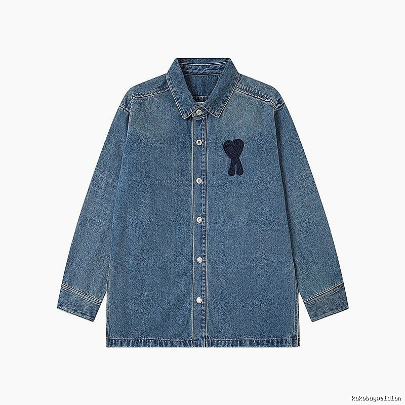 AMI Love Denim Shirt