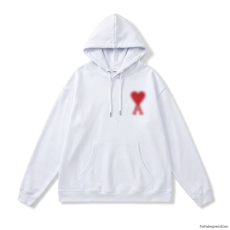 AMI Love Print Hoodie
