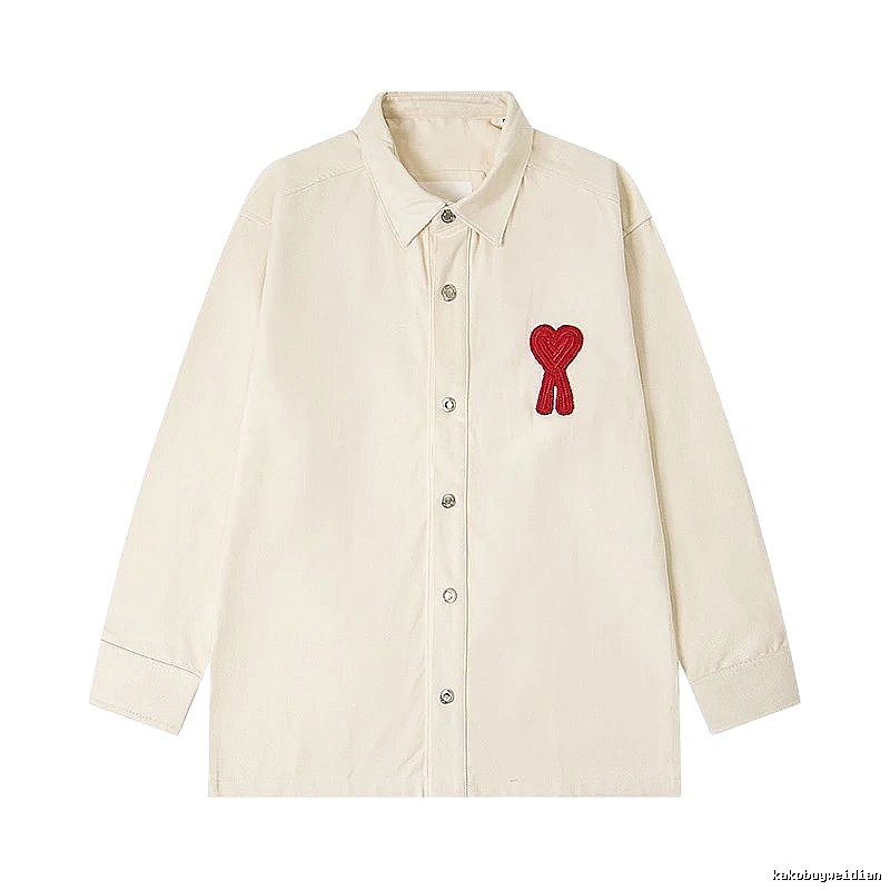 AMI Love Simple Style White Shirt