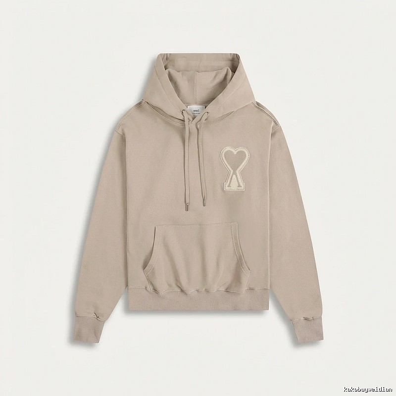 AMI Love Trend Brand Beige Sweatshirt