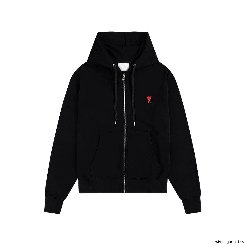 AMI Love Trend Brand Black Hoodie