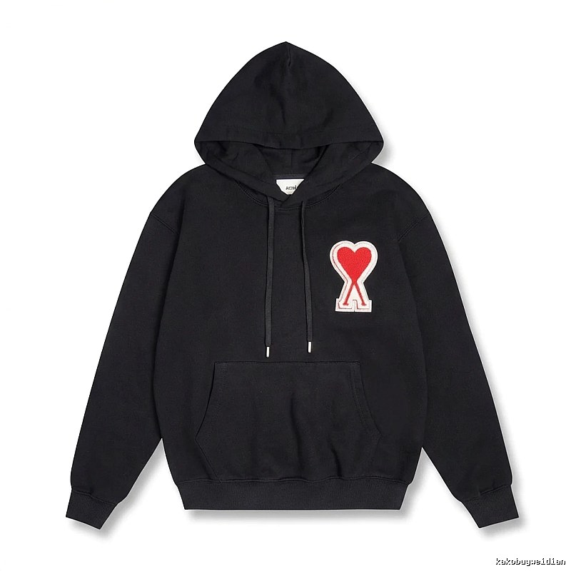 AMI Love Trend Brand Black Sweatshirt