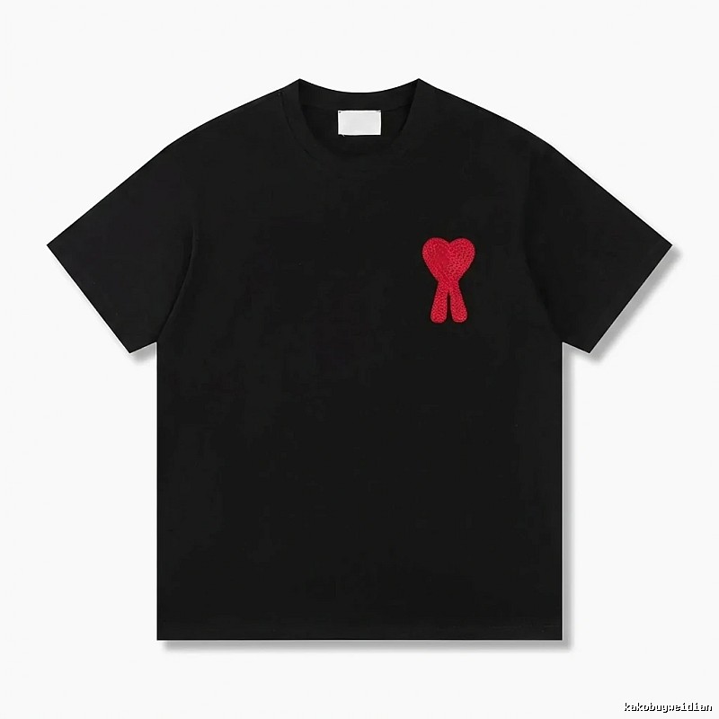 AMI Love Trendy Brand Black T-shirt