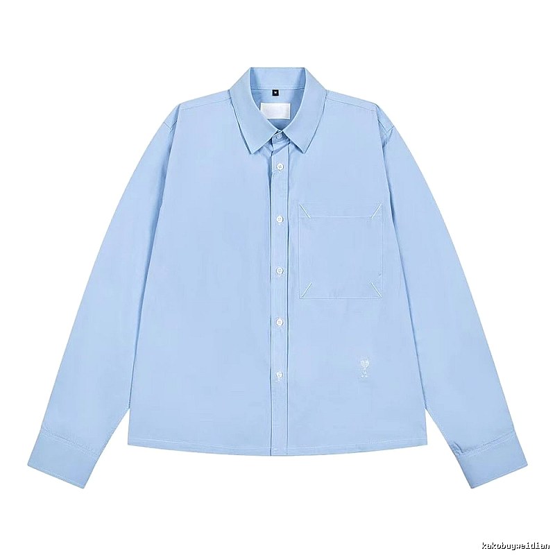 AMI minimalist style light blue shirt