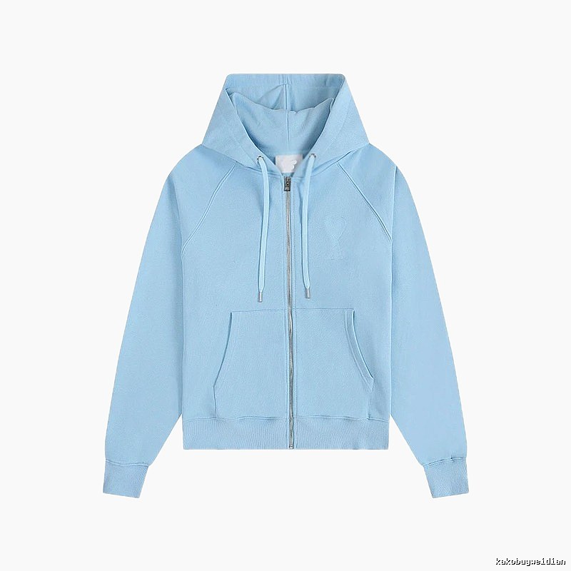 AMI minimalist style light blue sweatshirt