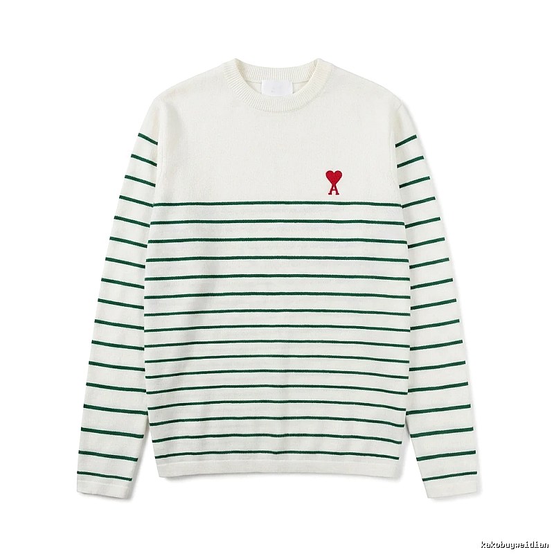 AMI striped white sweater