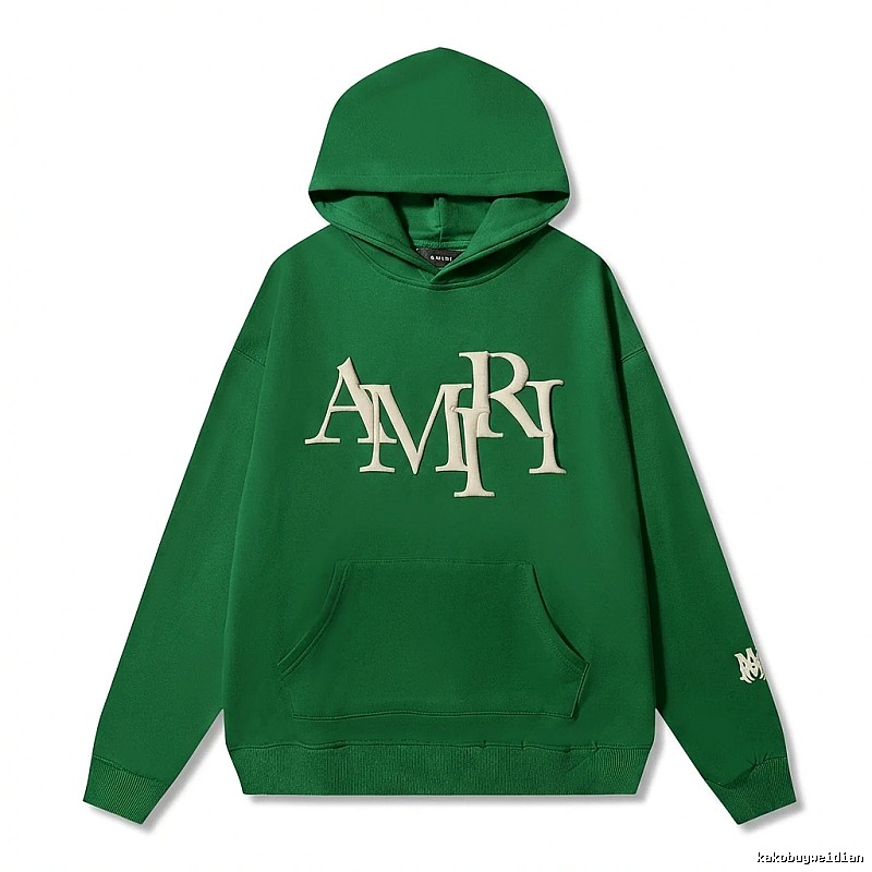 AMIRI Alphabet Style Green Sweatshirt