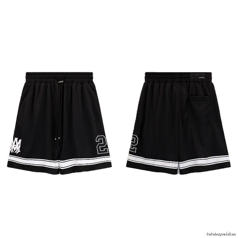 AMIRI American Basketball Style Black Athletic Shorts