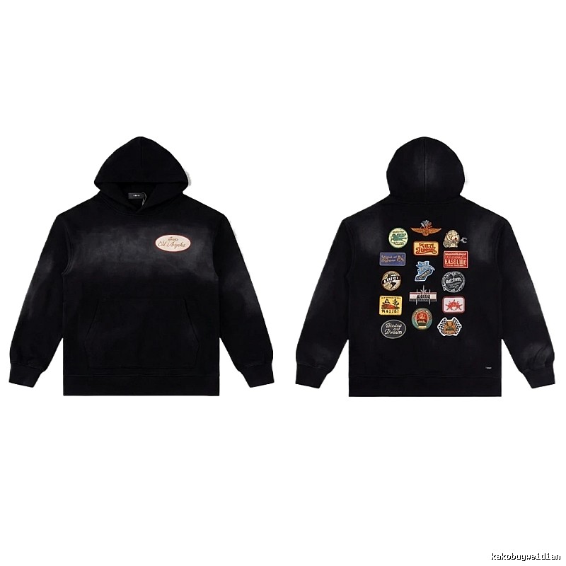 AMIRI Badge Style Black Hoodie