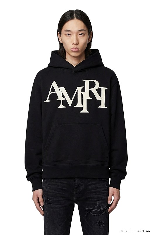 AMIRI letter-style black sweatshirt