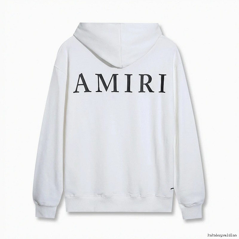 AMIRI minimalist style white hoodie