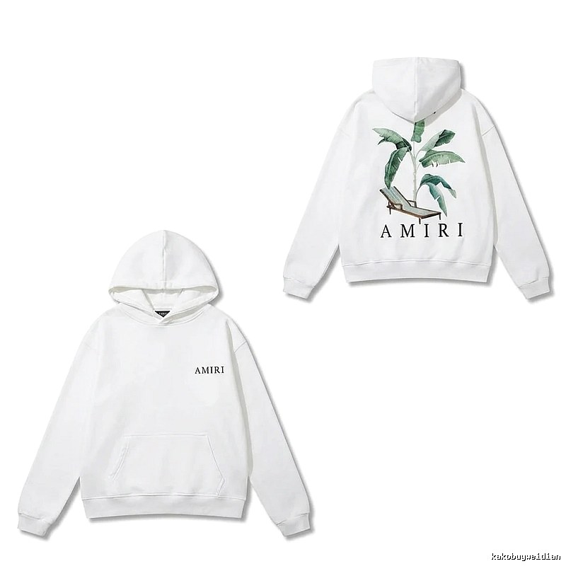 AMIRI Printed Casual White Hoodie