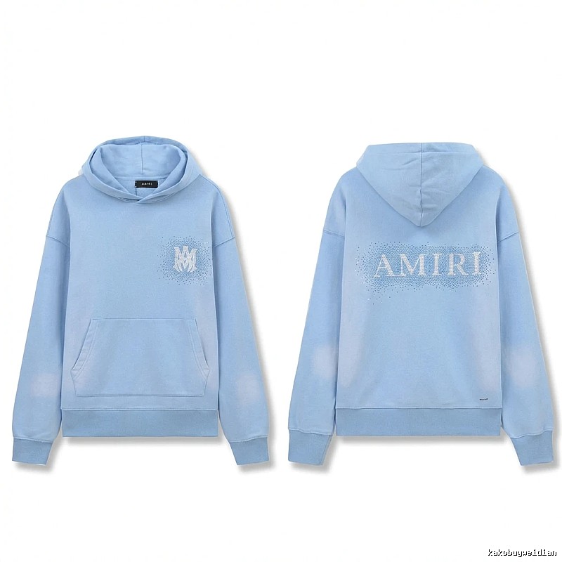 AMIRI Printed Leisure Style Light Blue Sweatshirt