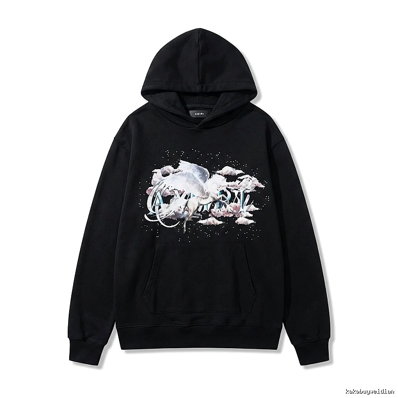 AMIRI Printed Trendy Black Sweatshirt