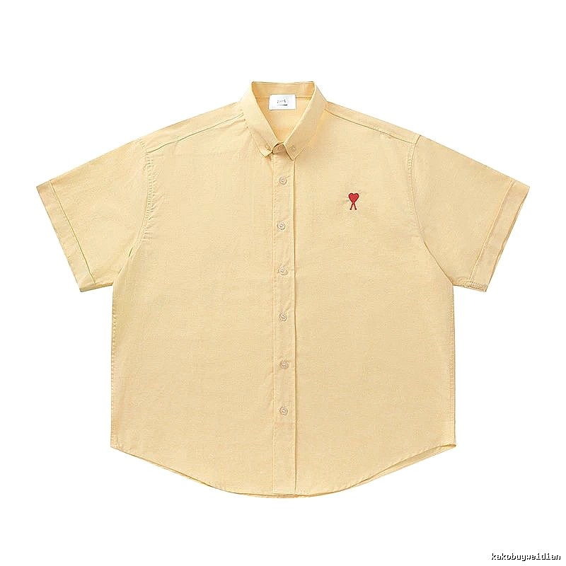 Ami's simple and loving style yellow shirt