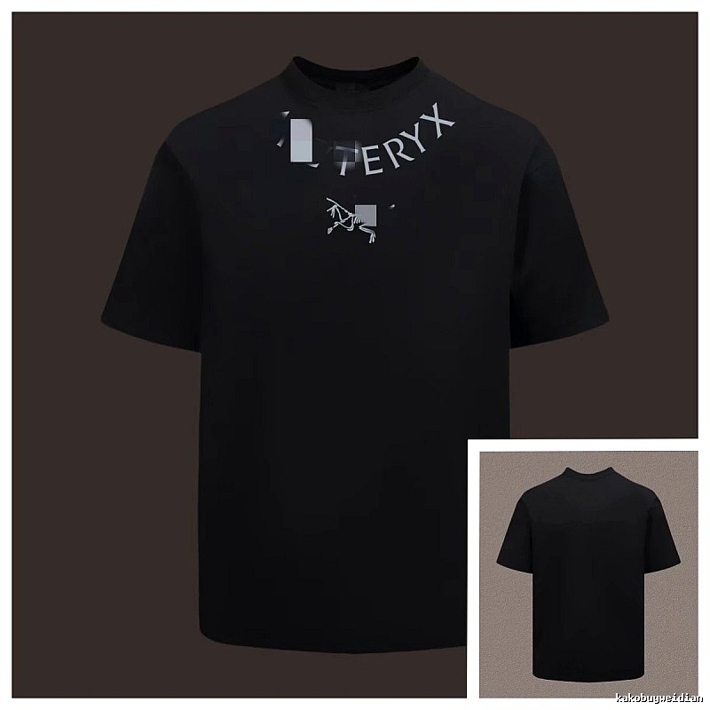 Arc'teryx Printed Functional Style Black Short Sleeve T-shirt